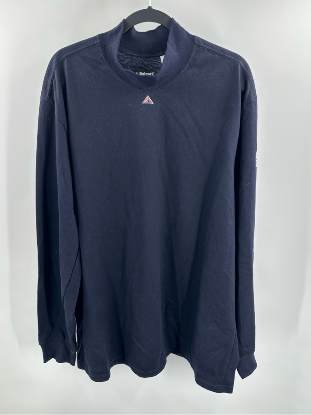 Bulwark Men’s Navy Blue Fire Resistant Longsleeve Shirt‎ CAT 2 Size XXL